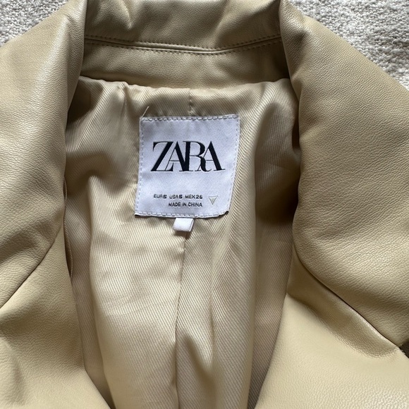 Zara PU Leather Blazer - Picture 7 of 8